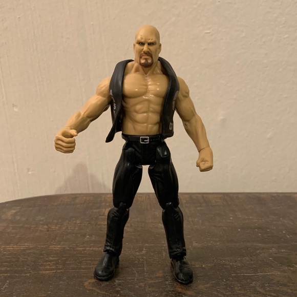 Stone Cold Steve Austin 1999 WWE Jakks Pacific Titan Tron live Wrestling Figure - Picture 1 of 6